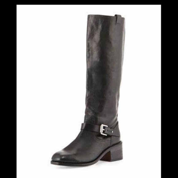 Rag&Bone Black Norton Tall Moto Combat Boots Sz 9 - Picture 10 of 11